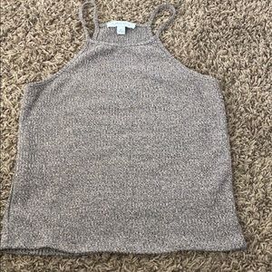 Purple snow halter top